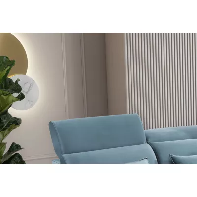 Elegantes Ecksofa SUNNIVA – hellblau, rechte Ecke