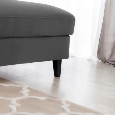 Elegantes Ecksofa SUNNIVA – dunkelgrau, rechte Ecke