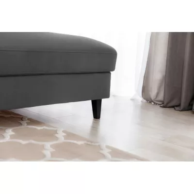 Elegantes Ecksofa SUNNIVA – dunkelgrau, rechte Ecke