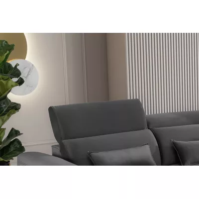 Elegantes Ecksofa SUNNIVA – dunkelgrau, rechte Ecke