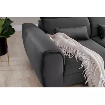 Elegantes Ecksofa SUNNIVA – dunkelgrau, rechte Ecke