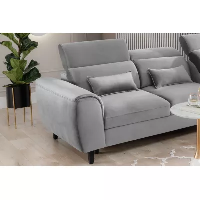 Elegantes Ecksofa SUNNIVA - grau, rechte Ecke