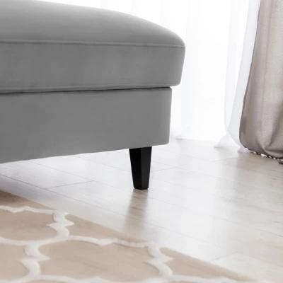 Elegantes Ecksofa SUNNIVA - grau, rechte Ecke