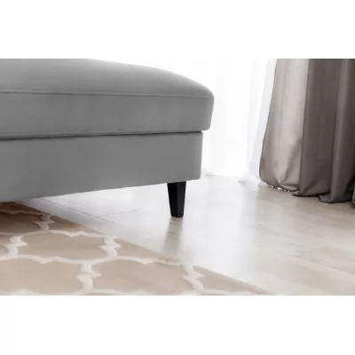 Elegantes Ecksofa SUNNIVA - grau, rechte Ecke