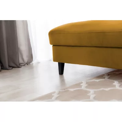 Elegantes Ecksofa SUNNIVA – Senfgelb, linke Ecke