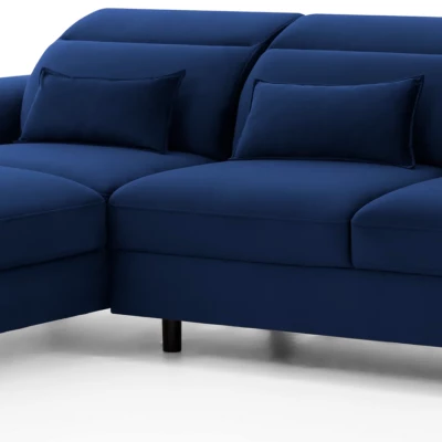 Elegantes Ecksofa SUNNIVA – blau, linke Ecke
