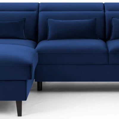 Elegantes Ecksofa SUNNIVA – blau, linke Ecke