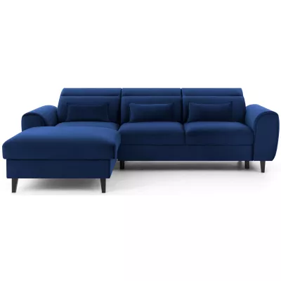 Elegantes Ecksofa SUNNIVA – blau, linke Ecke
