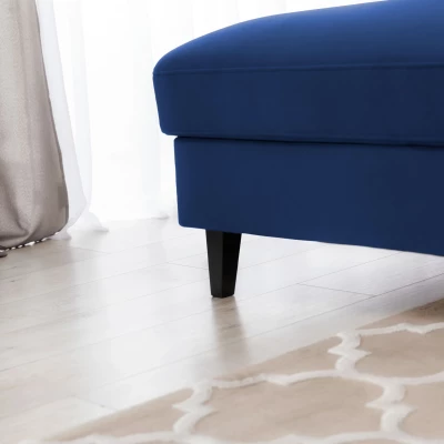 Elegantes Ecksofa SUNNIVA – blau, linke Ecke