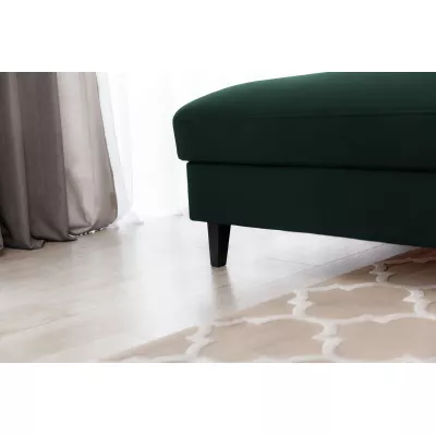 Elegantes Ecksofa SUNNIVA – dunkelgrün, linke Ecke