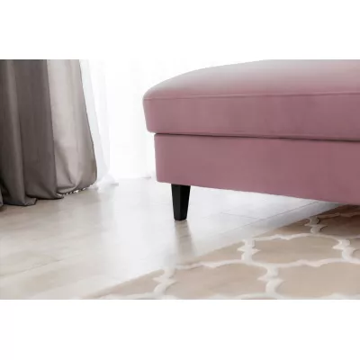Elegantes Ecksofa SUNNIVA - rosa, linke Ecke