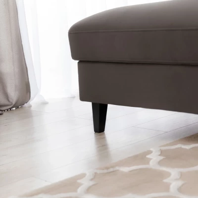 Elegantes Ecksofa SUNNIVA – braun, linke Ecke