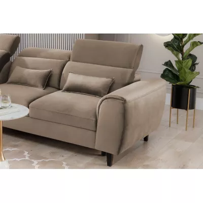 Elegantes Ecksofa SUNNIVA – beige, linke Ecke