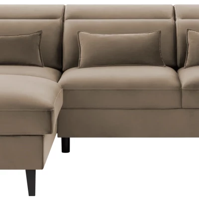 Elegantes Ecksofa SUNNIVA – beige, linke Ecke