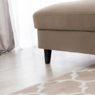 Elegantes Ecksofa SUNNIVA – beige, linke Ecke