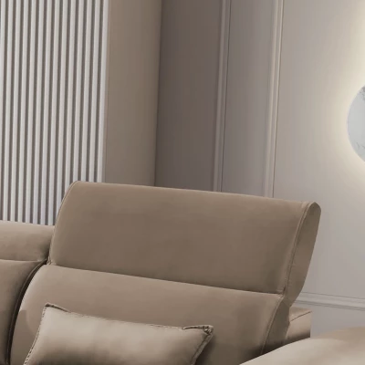 Elegantes Ecksofa SUNNIVA – beige, linke Ecke