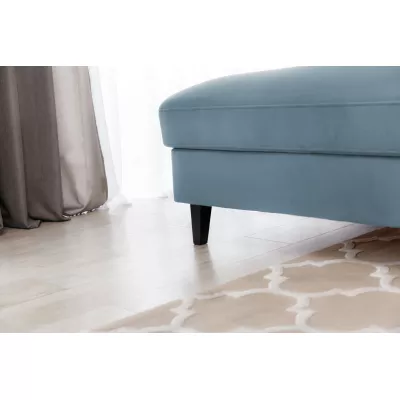 Elegantes Ecksofa SUNNIVA – hellblau, linke Ecke
