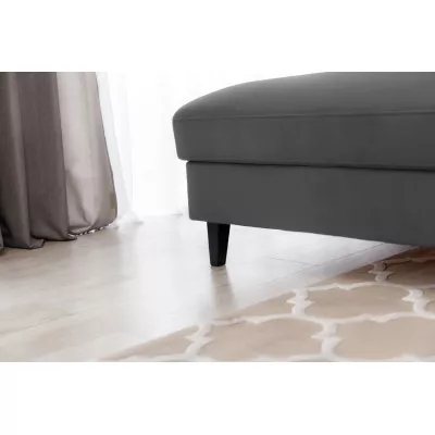 Elegantes Ecksofa SUNNIVA – dunkelgrau, linke Ecke