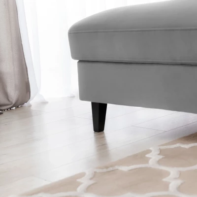 Elegantes Ecksofa SUNNIVA – grau, linke Ecke