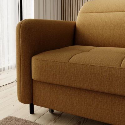 Elegantes Schlafsofa ZULEYKA – Senfgelb, rechte Ecke