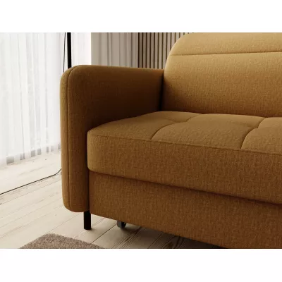 Elegantes Schlafsofa ZULEYKA – Senfgelb, rechte Ecke
