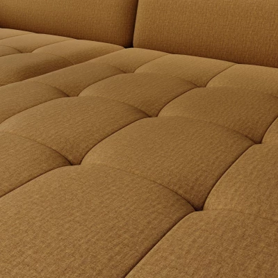 Elegantes Schlafsofa ZULEYKA – Senfgelb, rechte Ecke