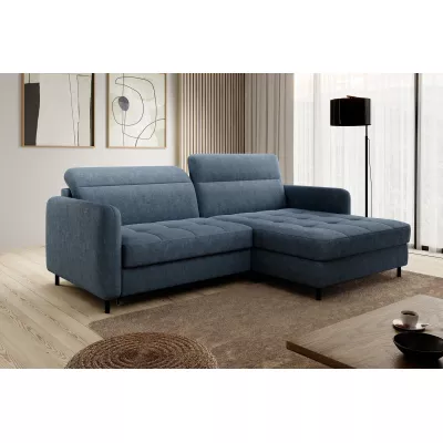 Elegantes Schlafsofa ZULEYKA – blau, rechte Ecke
