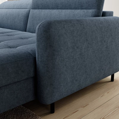 Elegantes Schlafsofa ZULEYKA – blau, rechte Ecke