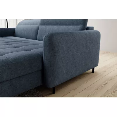 Elegantes Schlafsofa ZULEYKA – blau, rechte Ecke