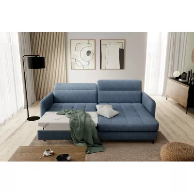 Elegantes Schlafsofa ZULEYKA – blau, rechte Ecke