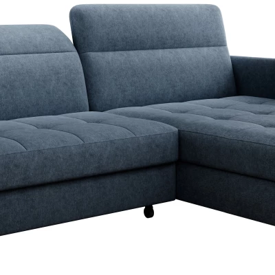 Elegantes Schlafsofa ZULEYKA – blau, rechte Ecke
