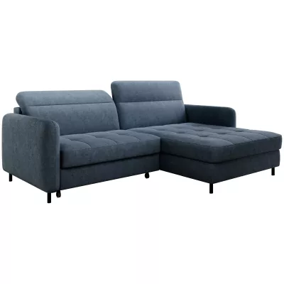 Elegantes Schlafsofa ZULEYKA – blau, rechte Ecke