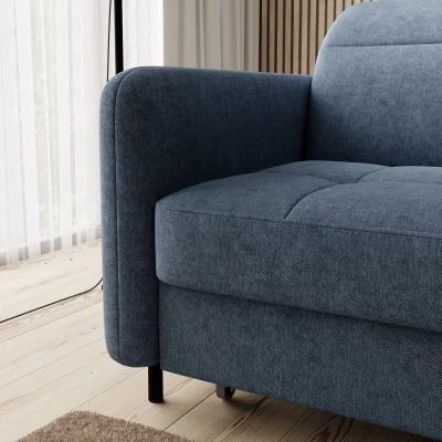 Elegantes Schlafsofa ZULEYKA – blau, rechte Ecke