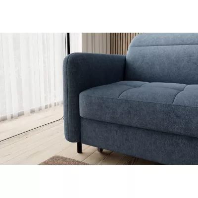 Elegantes Schlafsofa ZULEYKA – blau, rechte Ecke