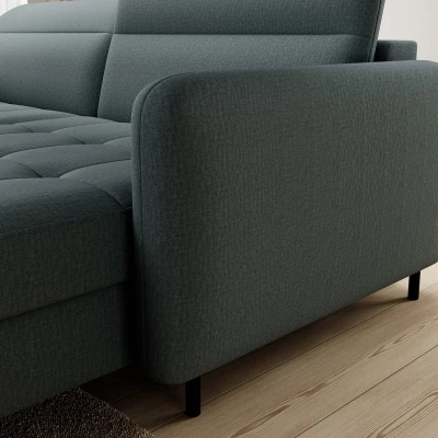 Elegantes Schlafsofa ZULEYKA – Petrol, rechte Ecke