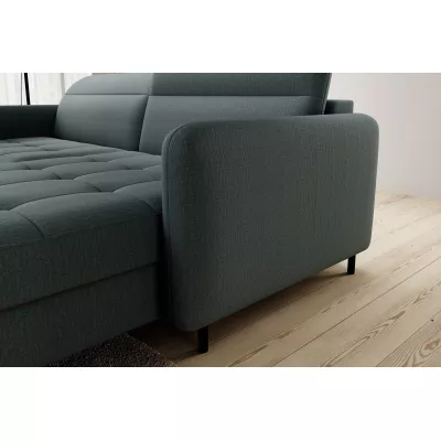 Elegantes Schlafsofa ZULEYKA – Petrol, rechte Ecke
