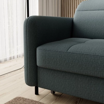 Elegantes Schlafsofa ZULEYKA – Petrol, rechte Ecke