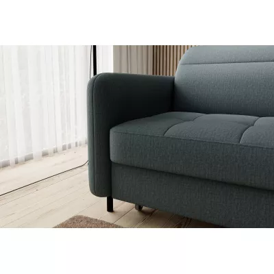 Elegantes Schlafsofa ZULEYKA – Petrol, rechte Ecke