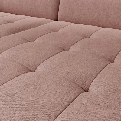 Elegantes Schlafsofa ZULEYKA – rosa, rechte Ecke