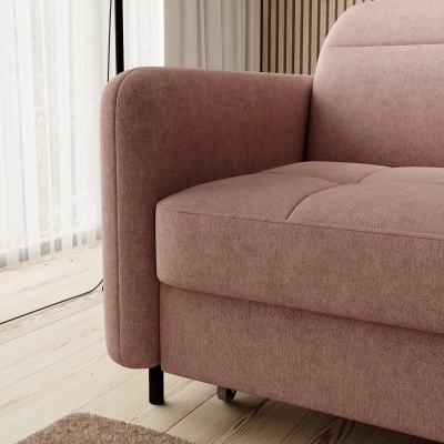 Elegantes Schlafsofa ZULEYKA – rosa, rechte Ecke
