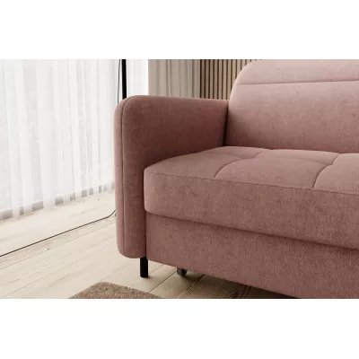 Elegantes Schlafsofa ZULEYKA – rosa, rechte Ecke