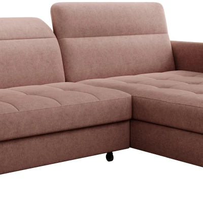 Elegantes Schlafsofa ZULEYKA – rosa, rechte Ecke