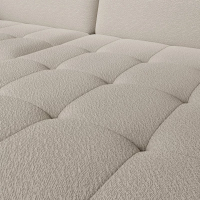 Elegantes Schlafsofa ZULEYKA – cremefarben, rechte Ecke