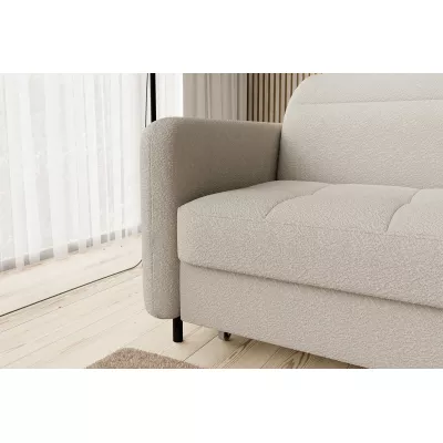 Elegantes Schlafsofa ZULEYKA – cremefarben, rechte Ecke