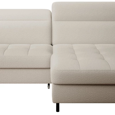 Elegantes Schlafsofa ZULEYKA – cremefarben, rechte Ecke