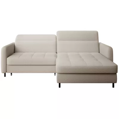 Elegantes Schlafsofa ZULEYKA – cremefarben, rechte Ecke