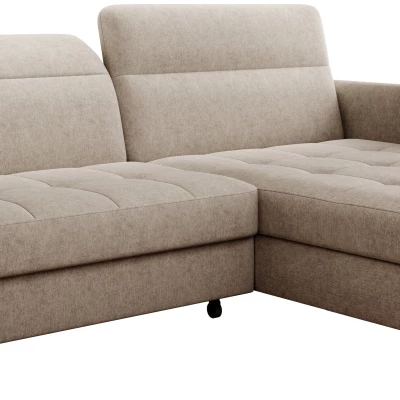 Elegantes Schlafsofa ZULEYKA – hellbeige, rechte Ecke