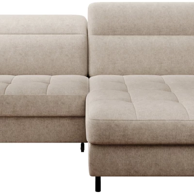 Elegantes Schlafsofa ZULEYKA – hellbeige, rechte Ecke