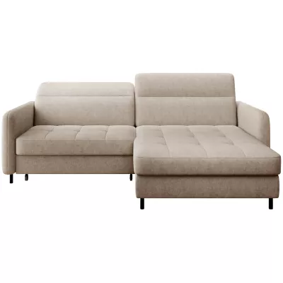 Elegantes Schlafsofa ZULEYKA – hellbeige, rechte Ecke