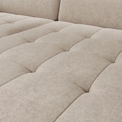 Elegantes Schlafsofa ZULEYKA – hellbeige, rechte Ecke